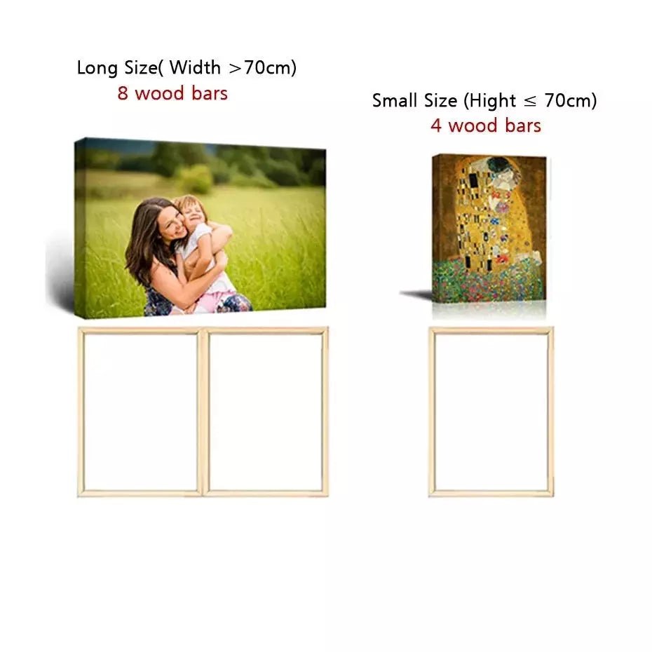 Cadre en Bois pour Affiche | Harmonie Visuelle - Designix Cadres Tableaux Largeur 160cm(80cmx2) Hauteur 30cm