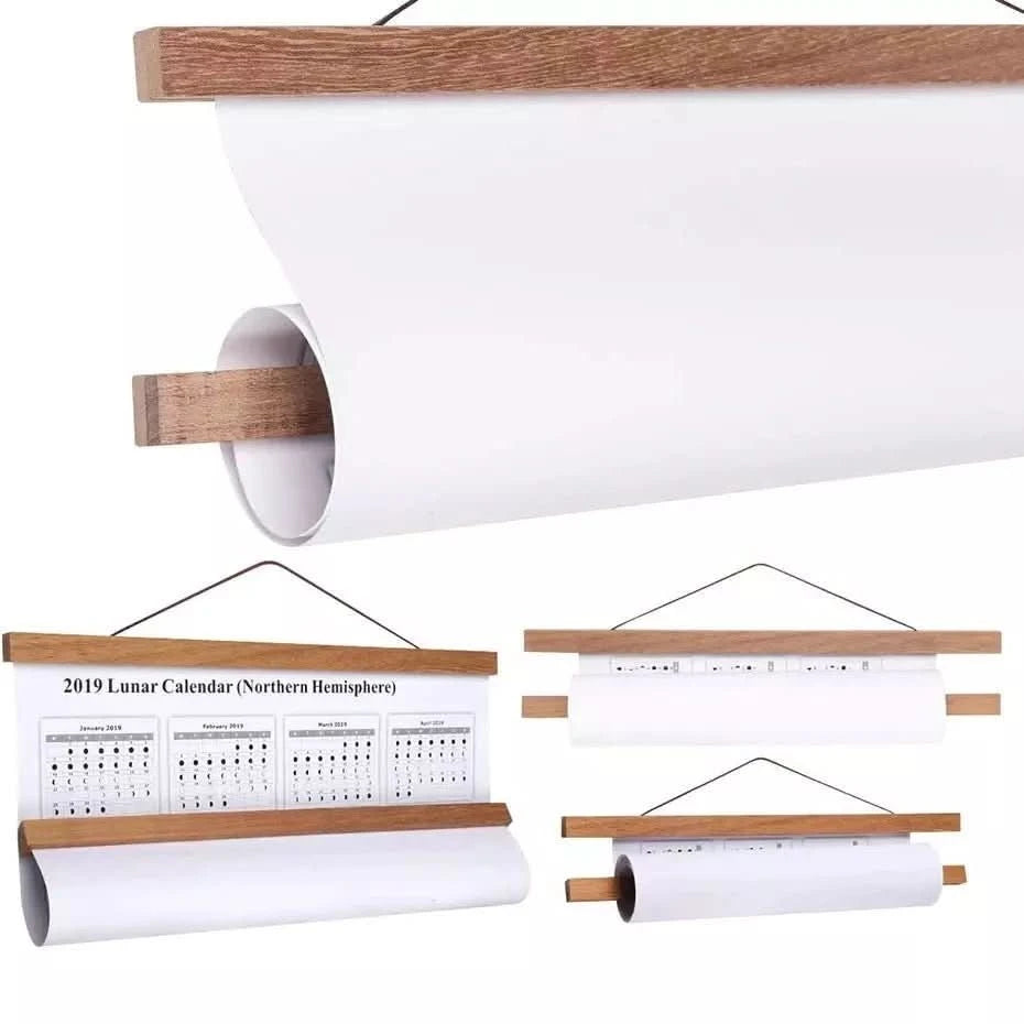 Cadre Magnétique Suspendu | BoisArts - Designix Cadres Tableaux Bois de teck 21cm