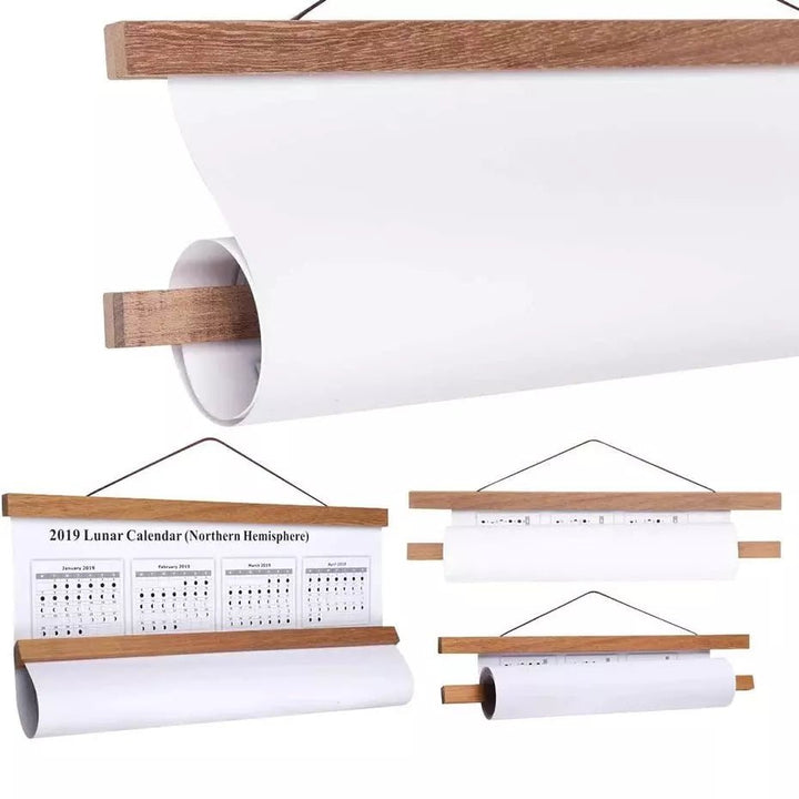 Cadre Magnétique Suspendu | BoisArts - Designix Cadres Tableaux Bois de teck 21cm