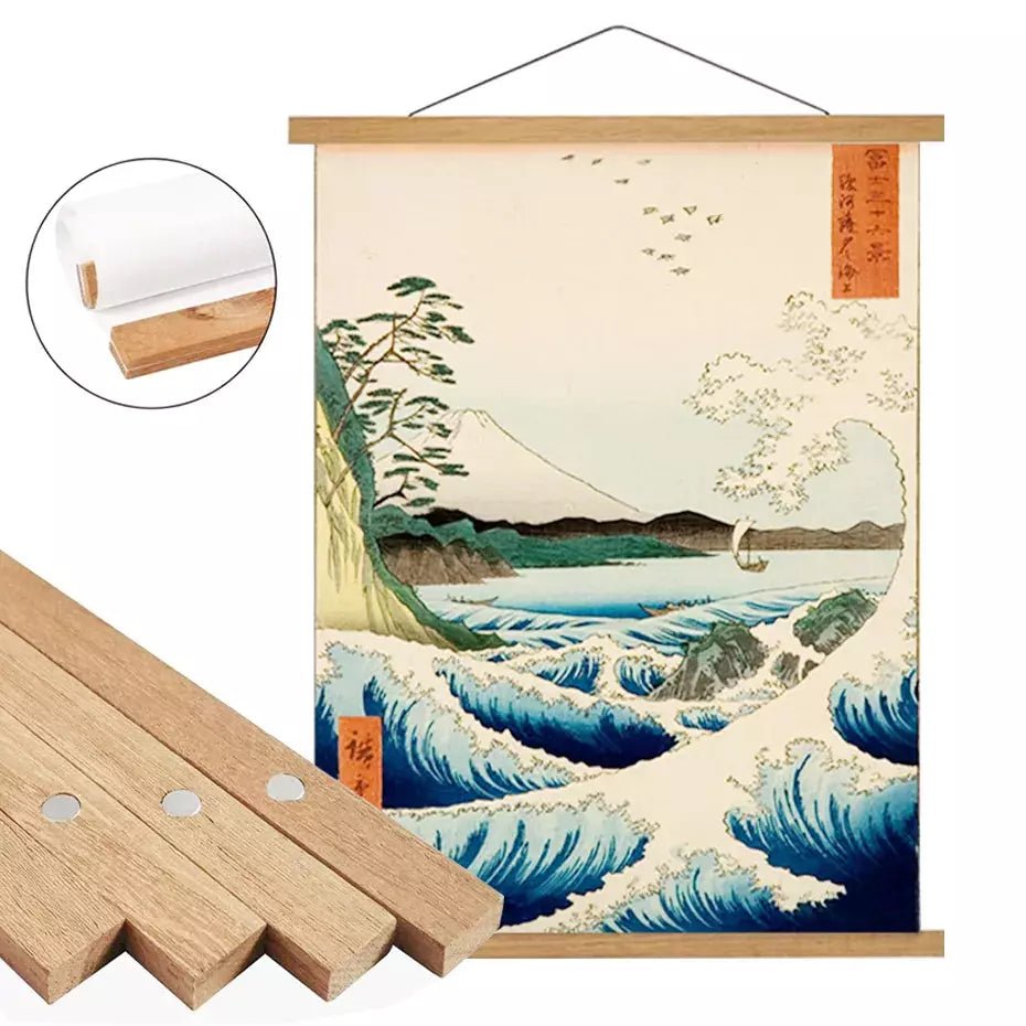 Cadre Photo Suspendu Magnétique | ArtFlex - Designix Cadres Tableaux Bois de Teck 21cm