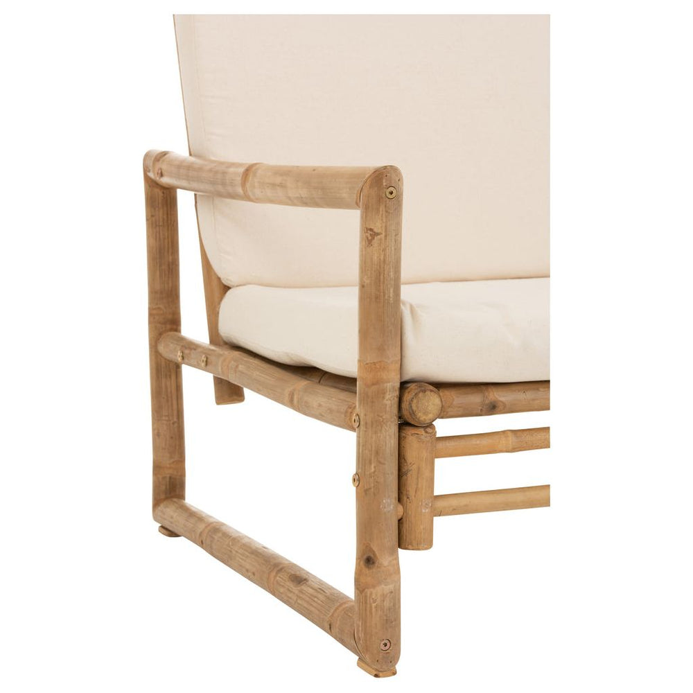 Canapé 2 Places Bambou Blanc | Lera - Designix Canapés