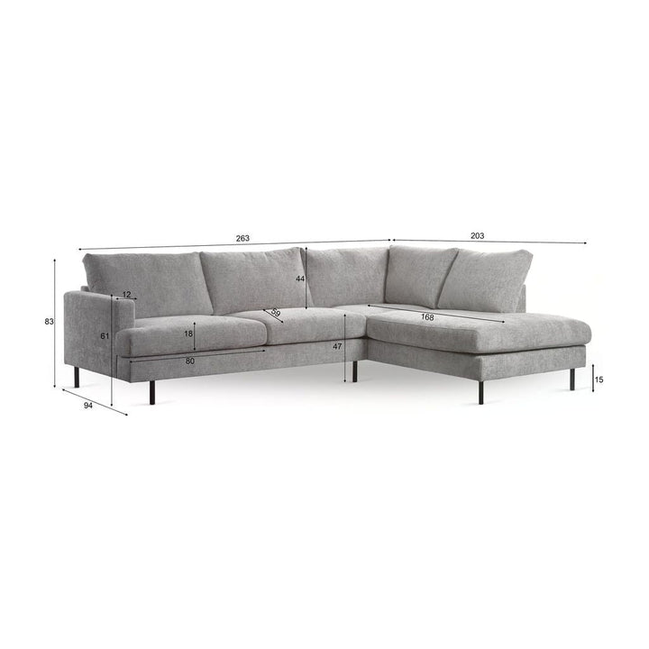Canapé 3 Places Confortable Angle Droit | Éclat - Designix Canapés
