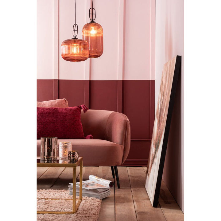 Canapé 3 Places Rose Terre Cuite | Lyla - Designix