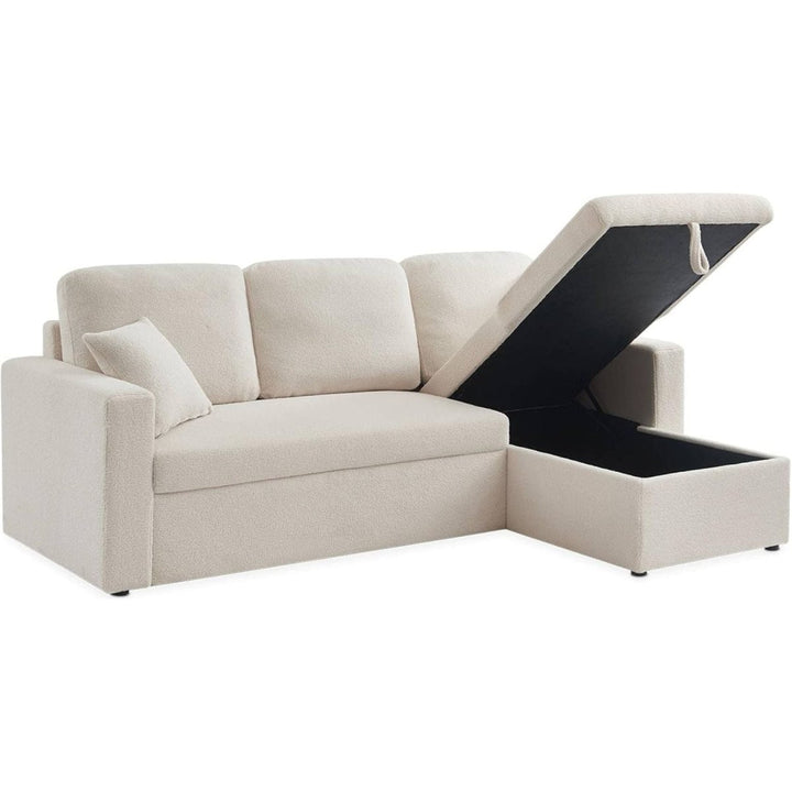 Canapé Angle Convertible Bouclettes | Drift - Designix Canapés