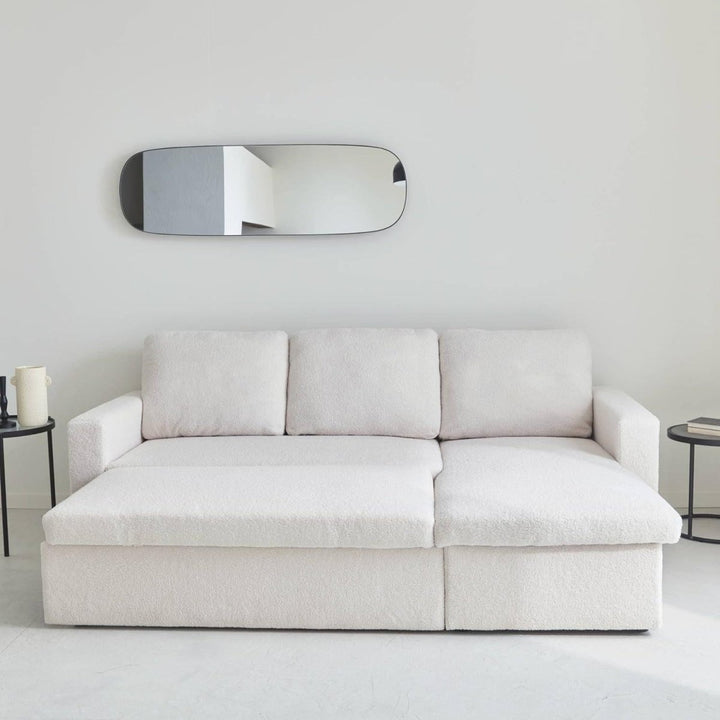 Canapé Angle Convertible Bouclettes | Drift - Designix Canapés