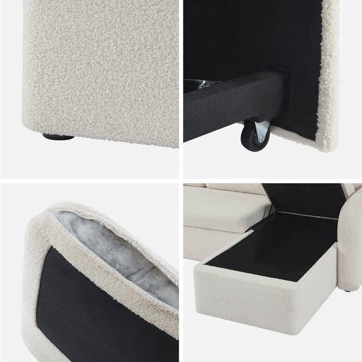 Canapé Angle Réversible Convertible Cosy | Blush - Designix Canapés