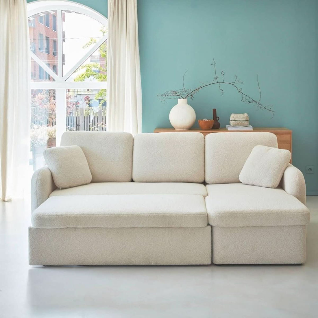 Canapé Angle Réversible Convertible Cosy | Blush