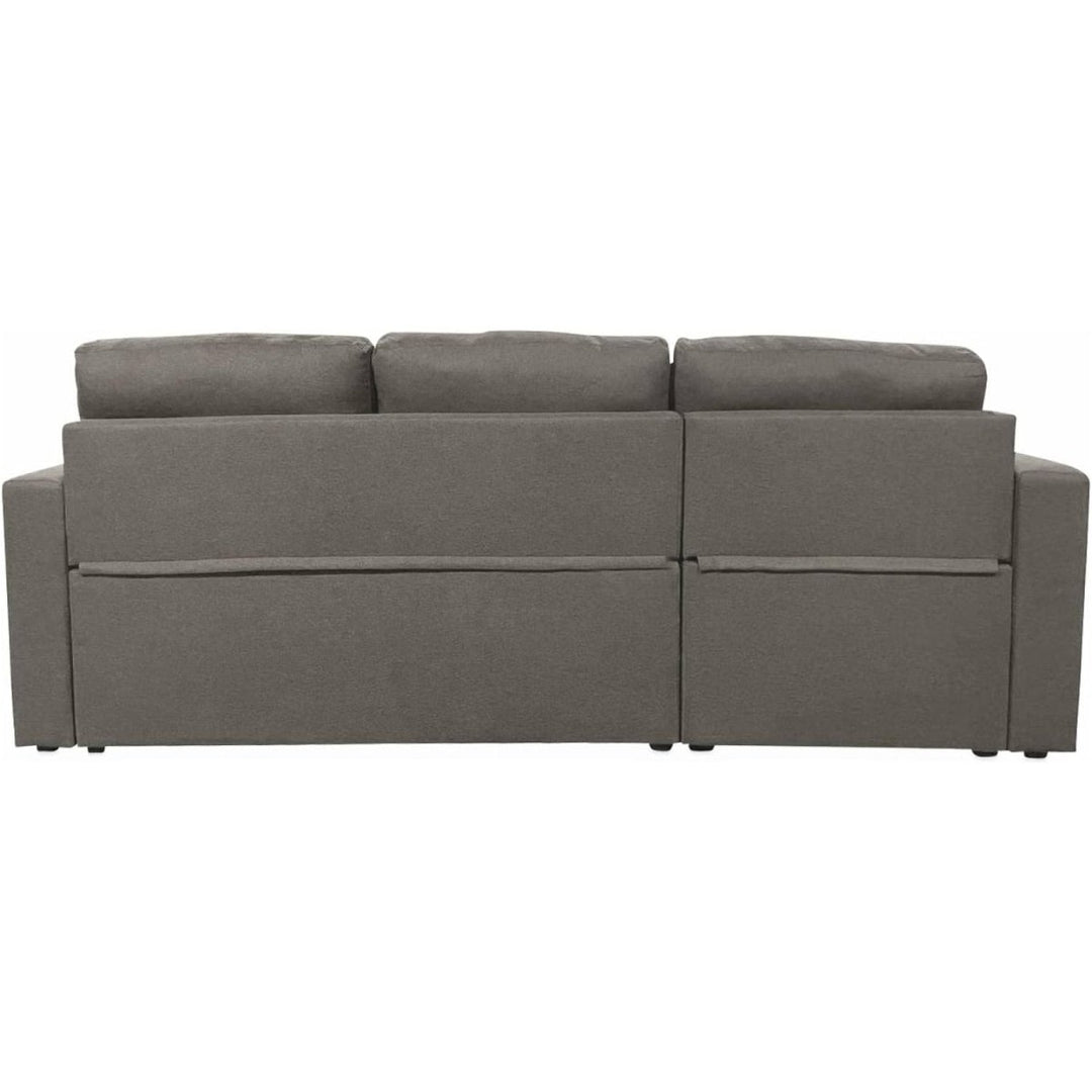 Canapé Angle Tissu Convertible Marron | Sophistication - Designix Canapés Marron