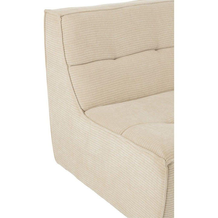Canapé Beige Confortable en Bois | Riya - Designix Canapés