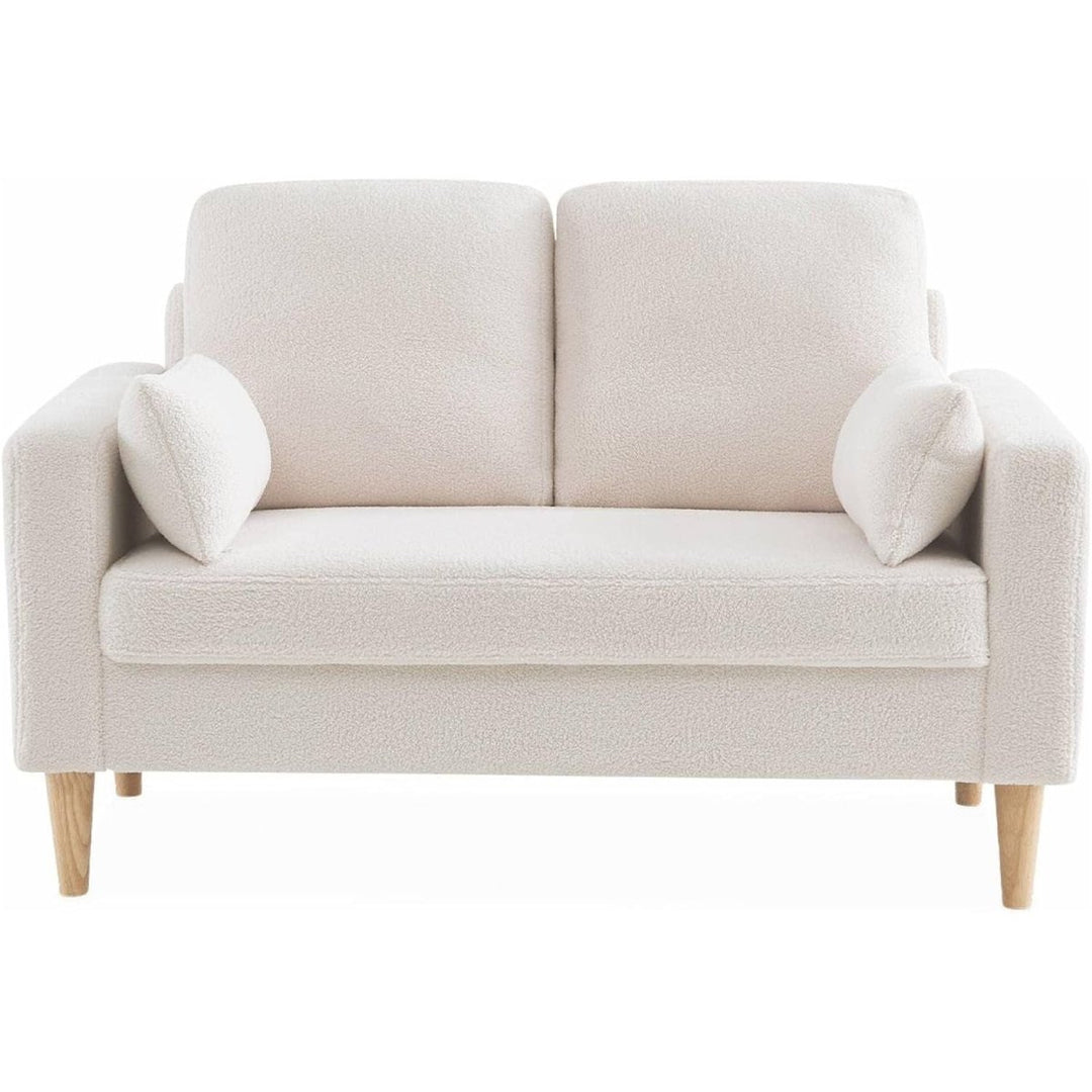 Canapé Bouclettes Scandinave Blanc Cassé | Twine - Designix Canapés