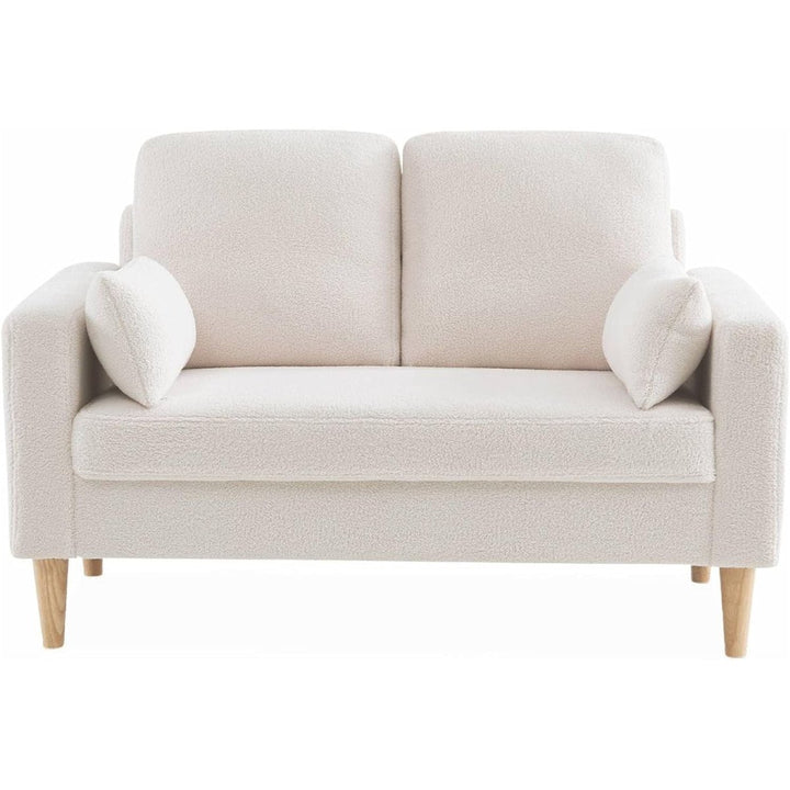 Canapé Bouclettes Scandinave Blanc Cassé | Twine - Designix Canapés