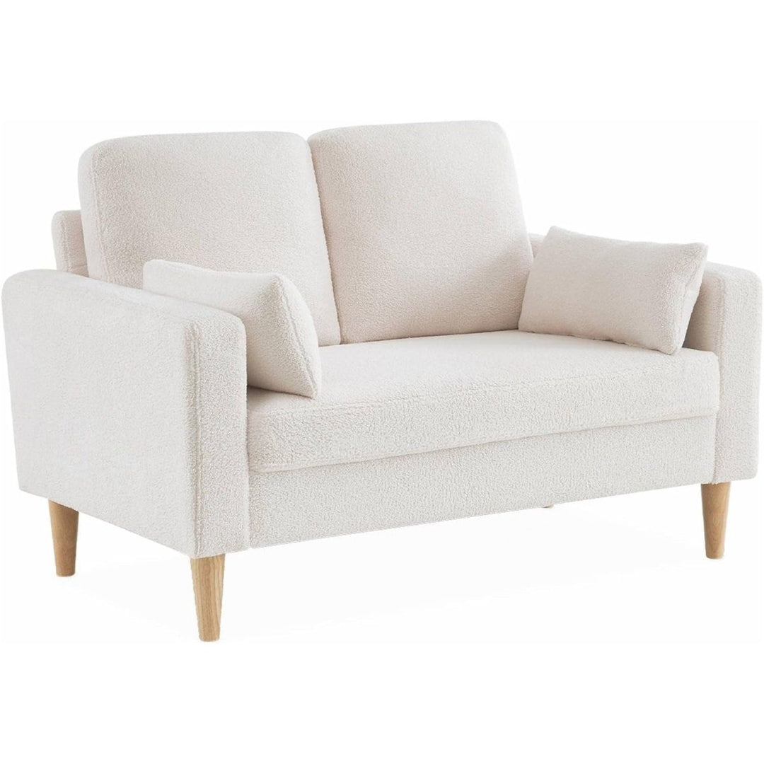 Canapé Bouclettes Scandinave Blanc Cassé | Twine - Designix Canapés