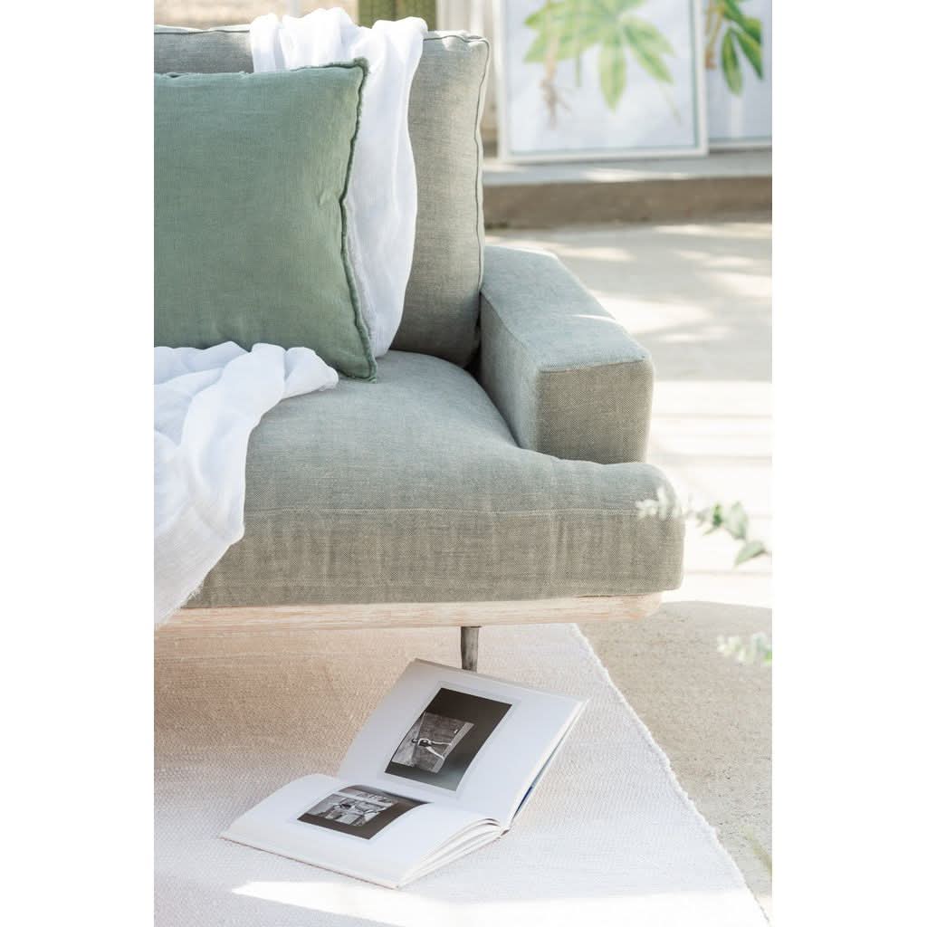 Canapé Chêne Textile Olive | Tila