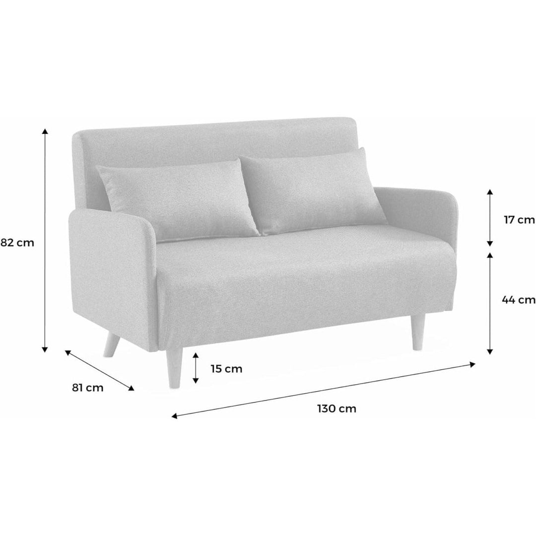 Canapé Convertible Scandinave Beige | Mira - Designix Canapés