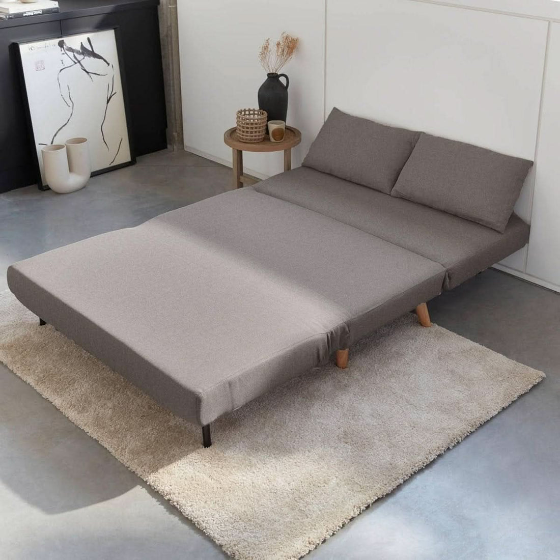 Canapé Convertible Scandinave Gris | Crest