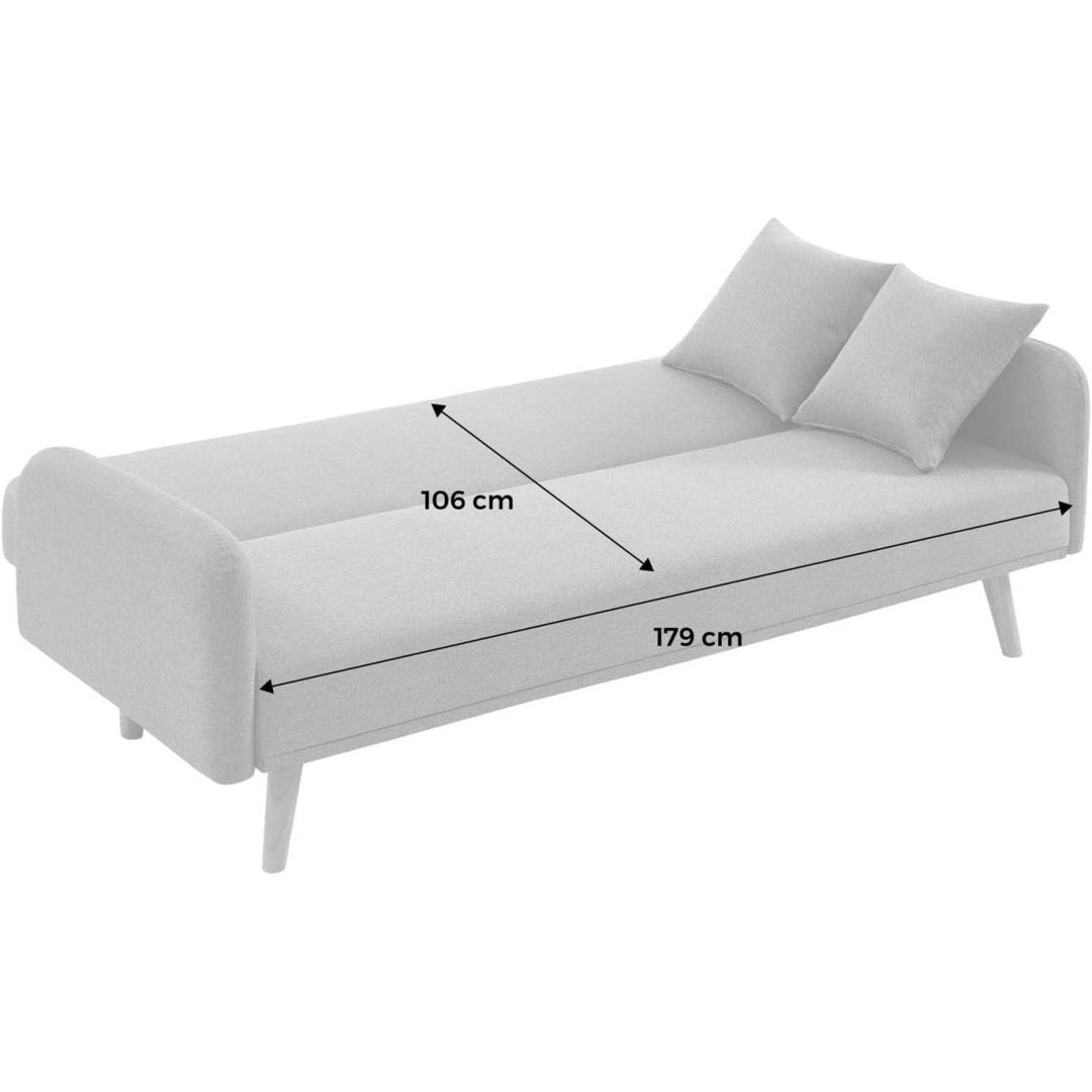Canapé Convertible Tissu Gris | Fjord - Designix Canapés