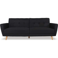 Canapé Convertible Tissu | Noir