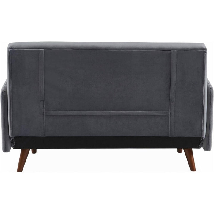 Canapé Convertible Velours Gris Foncé | Vigor - Designix Canapés