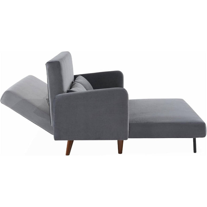 Canapé Convertible Velours Gris Foncé | Vigor - Designix Canapés