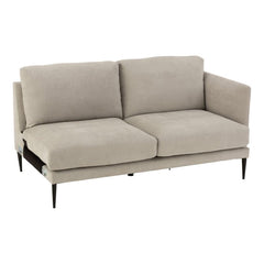 Canapé Droit Zoe Gris Bois | Mila