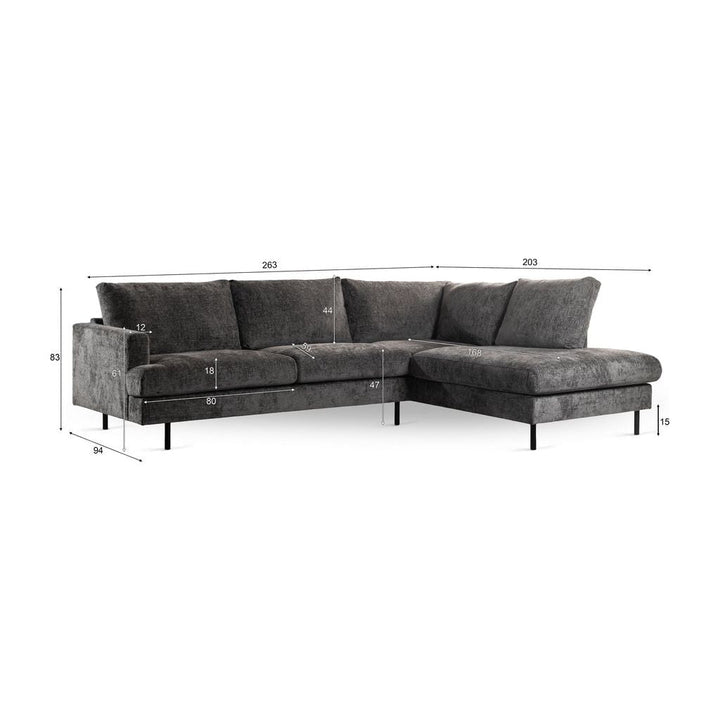 Canapé Grand Confort Moelleux Angle Droit | Élégance - Designix Canapés