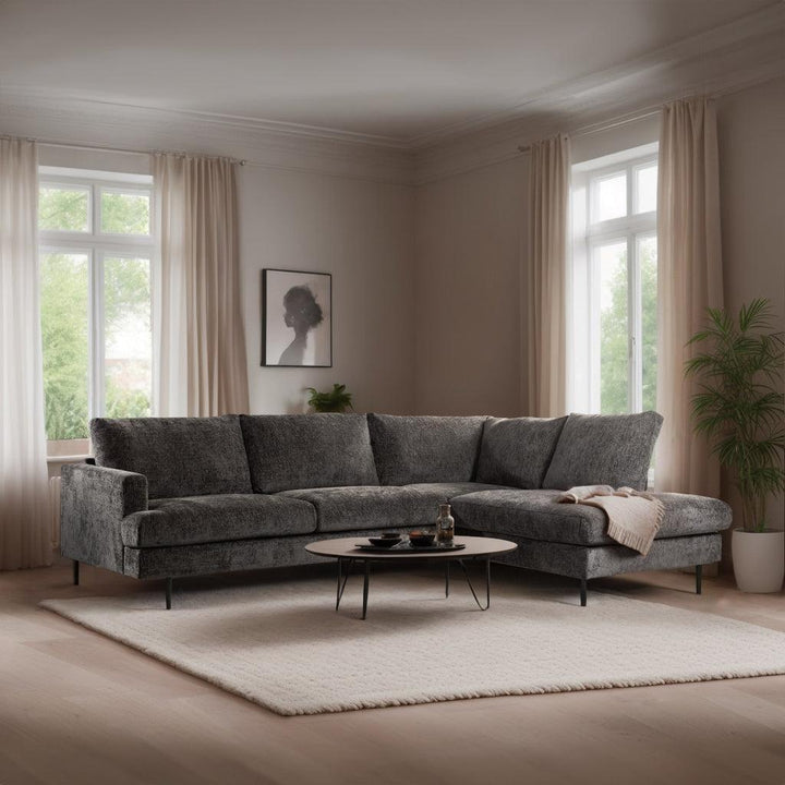 Canapé Grand Confort Moelleux Angle Droit | Élégance - Designix Canapés