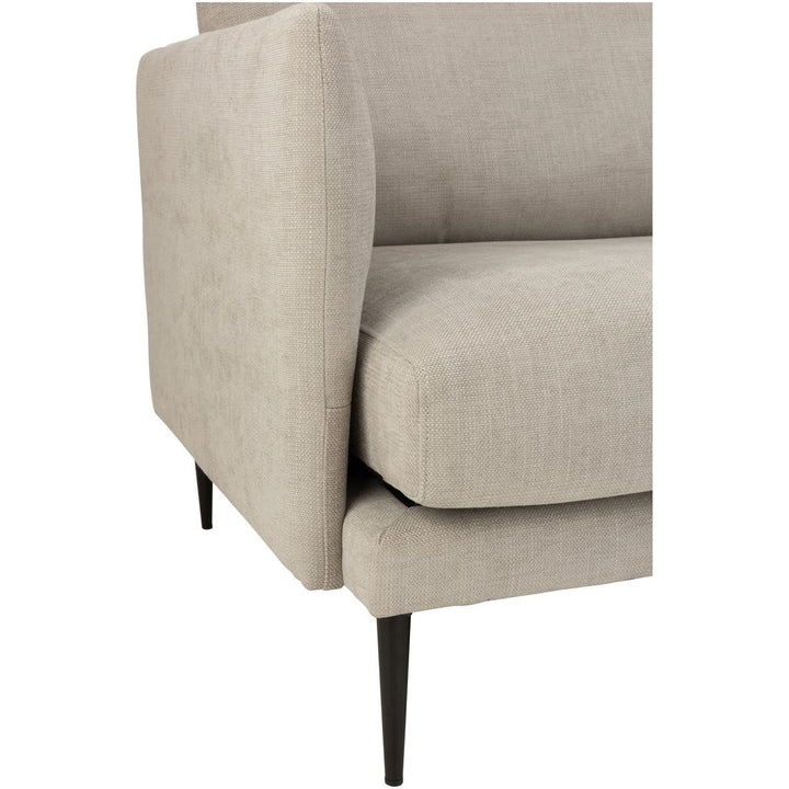 Canapé Gris Textile Partie Gauche | Qilo - Designix Canapés