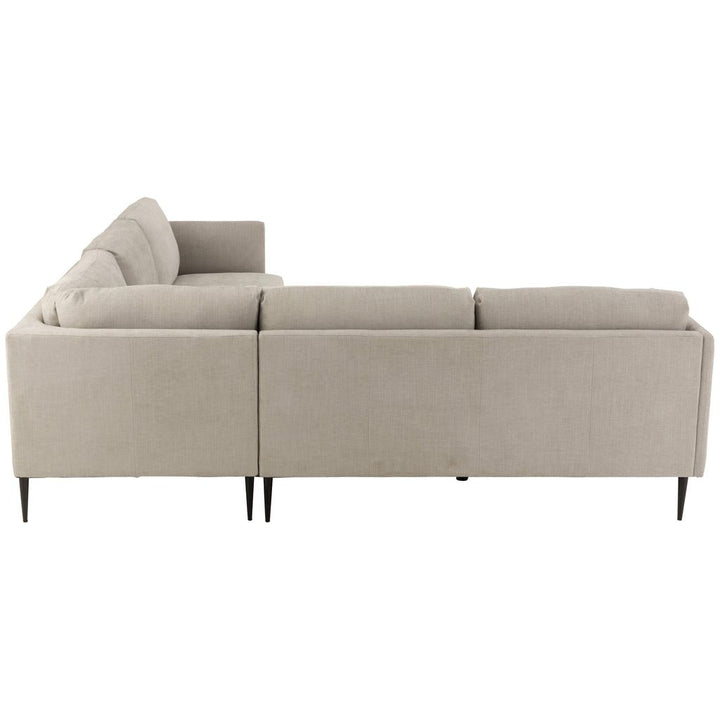Canapé Gris Textile Partie Gauche | Qilo - Designix Canapés