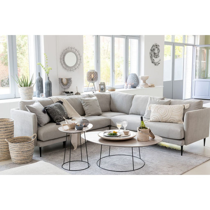 Canapé Gris Textile Partie Gauche | Qilo - Designix Canapés