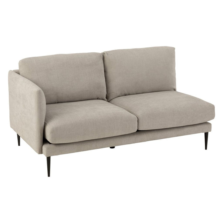 Canapé Gris Textile Partie Gauche | Qilo - Designix Canapés