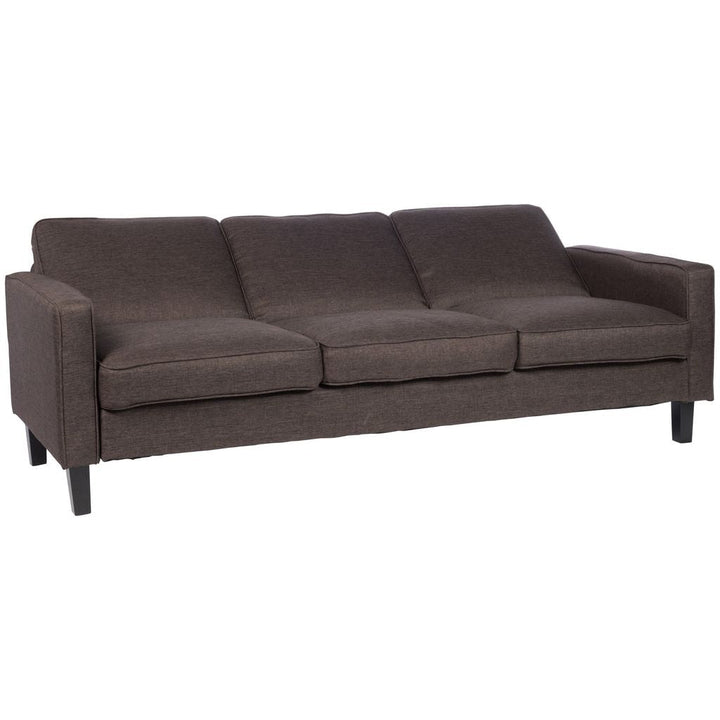 Canapé Lit Polyester Marron Foncé | Sole - Designix Canapés
