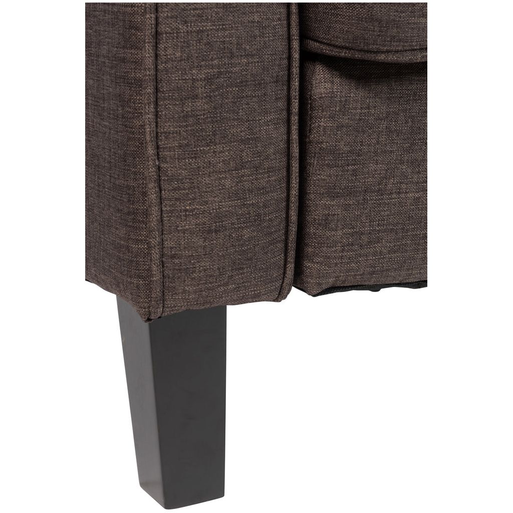 Canapé Lit Polyester Marron Foncé | Sole - Designix Canapés