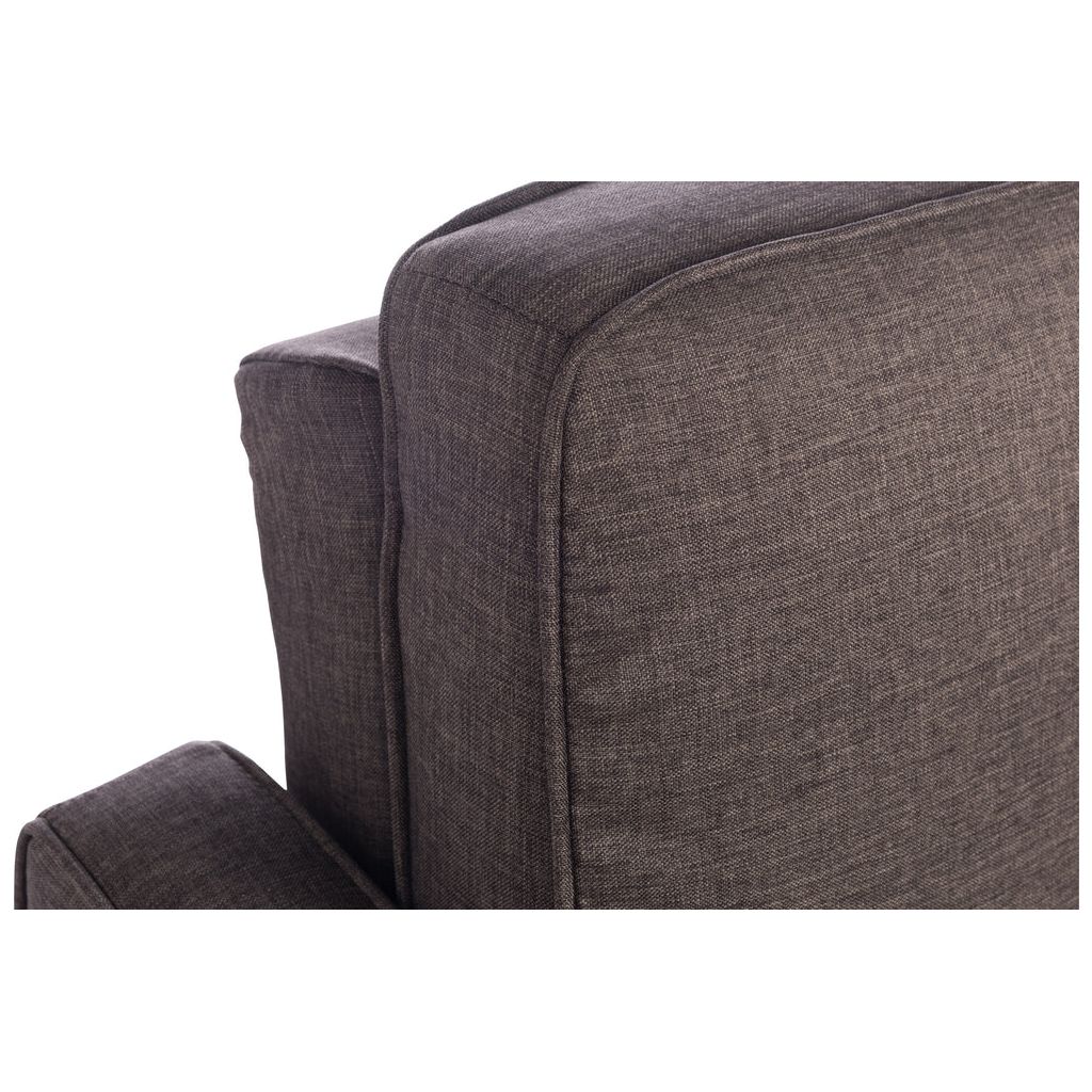 Canapé Lit Polyester Marron Foncé | Sole - Designix Canapés