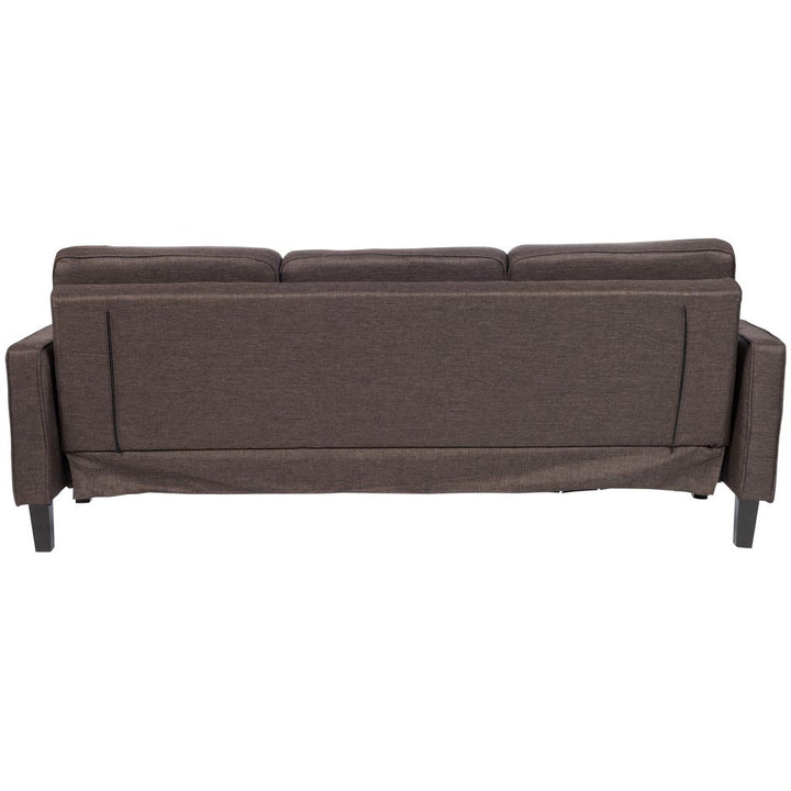 Canapé Lit Polyester Marron Foncé | Sole - Designix Canapés