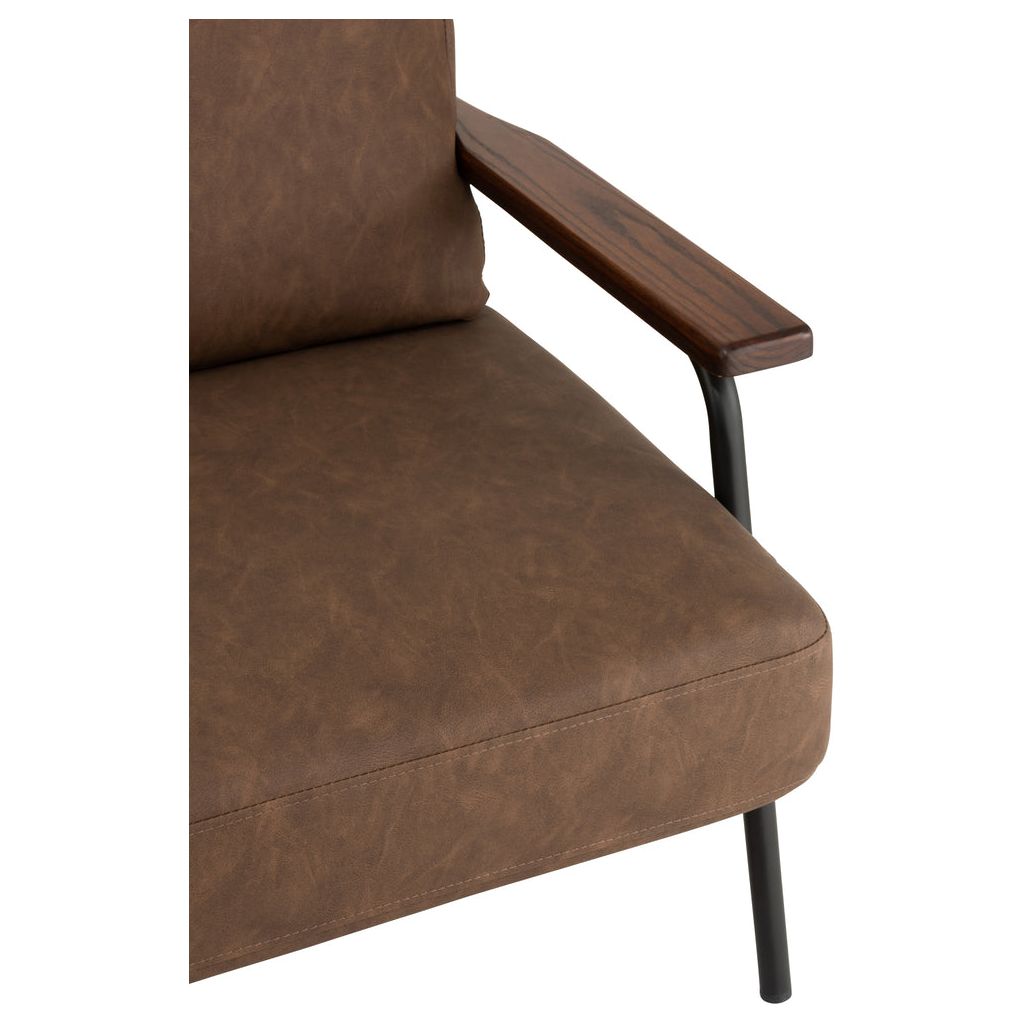 Canapé Métal PU Marron | Xale - Designix Canapés