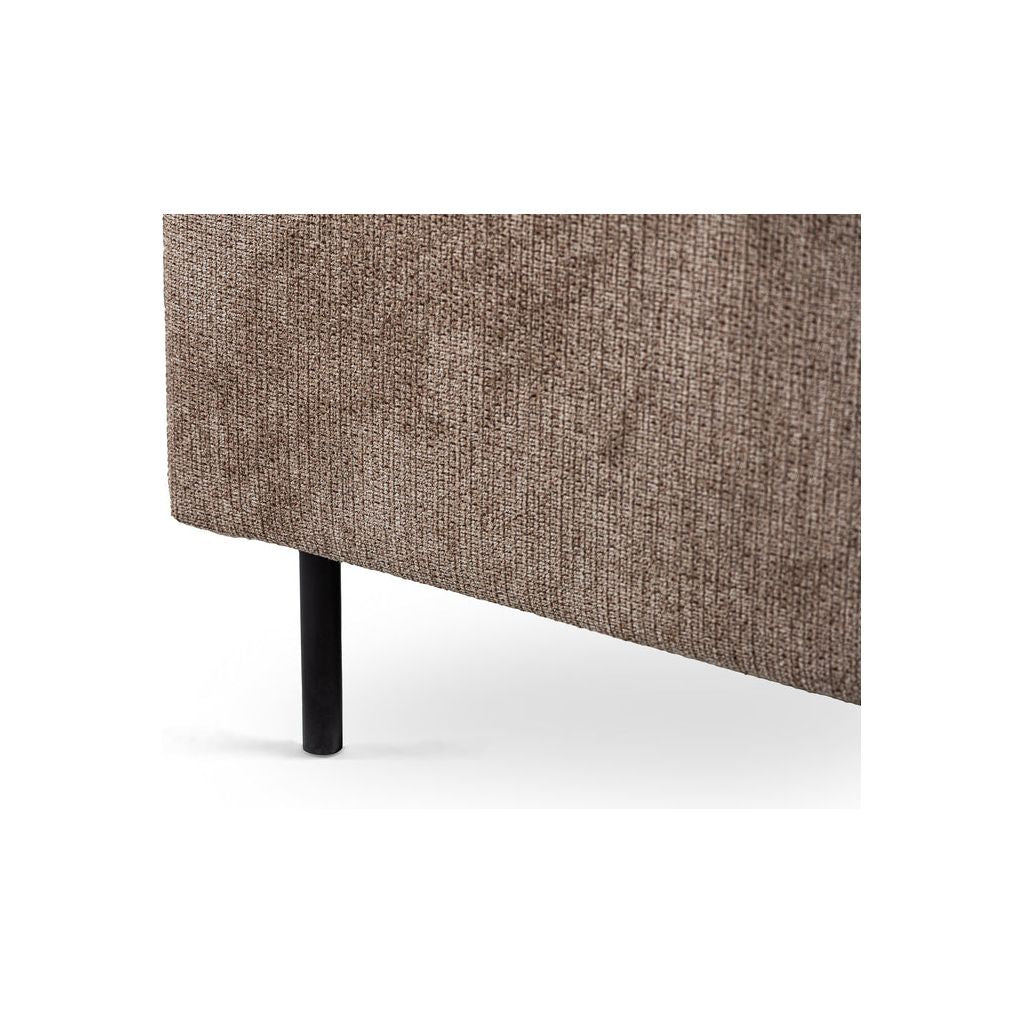 Canapé Moelleux 3 Places Angle Droite Taupe | Sérénité - Designix Canapés