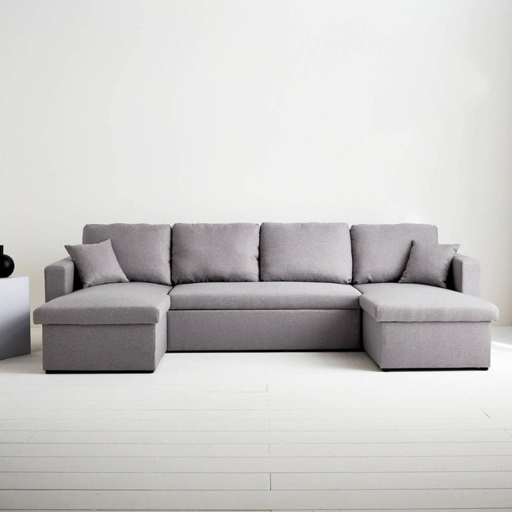 Canapé Panoramique Convertible Gris | Niche - Designix Canapés