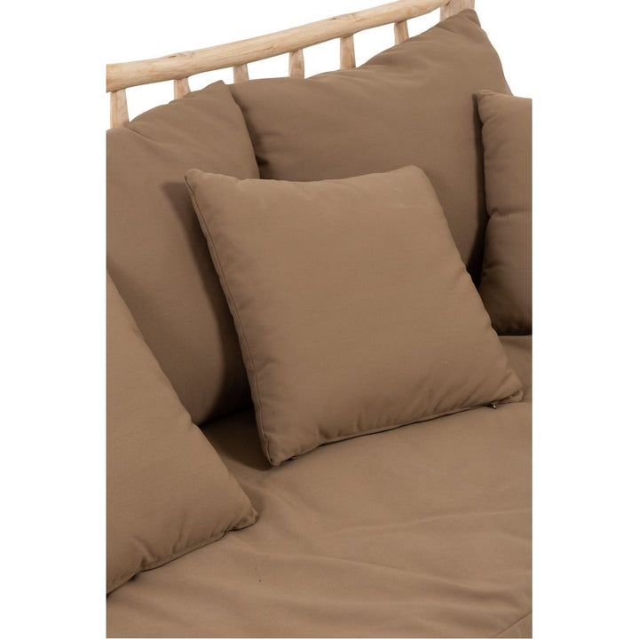 Canapé Teck 3 Places Naturel | Gora - Designix Canapés
