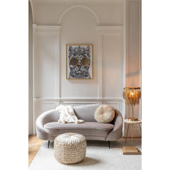 Canapé Textile Métal Gris | Iroa