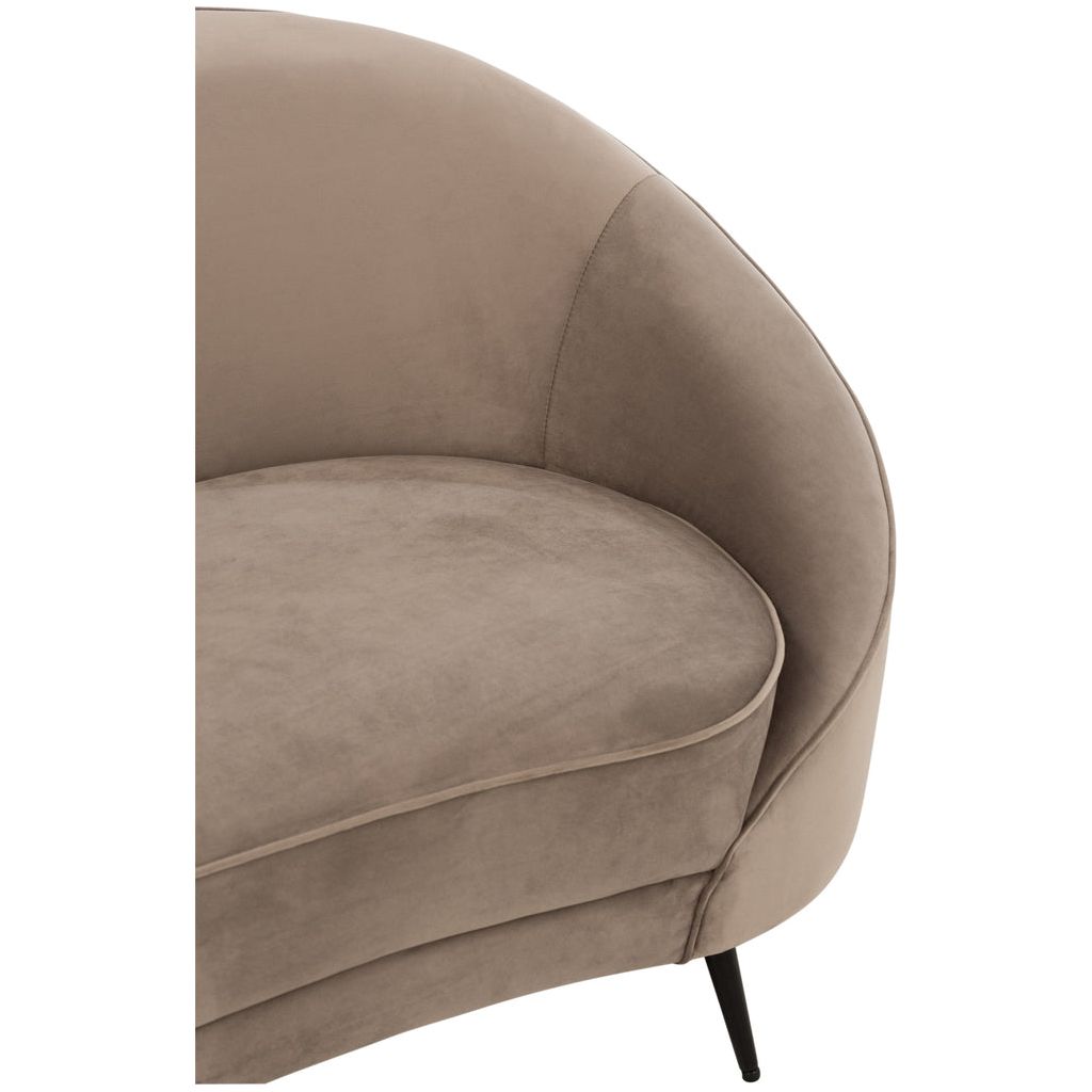 Canapé Textile Métal Gris | Iroa - Designix Canapés