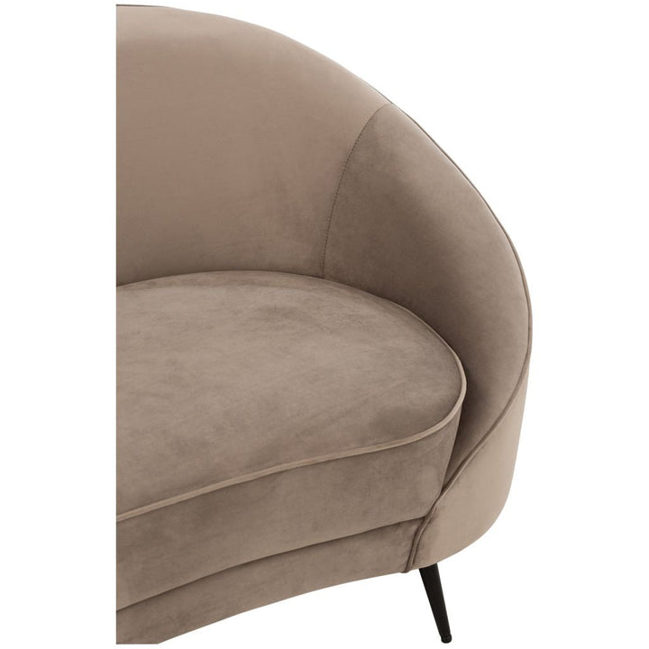 Canapé Textile Métal Gris | Iroa - Designix Canapés