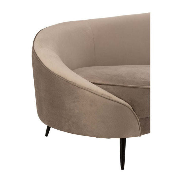 Canapé Textile Métal Gris | Iroa - Designix Canapés