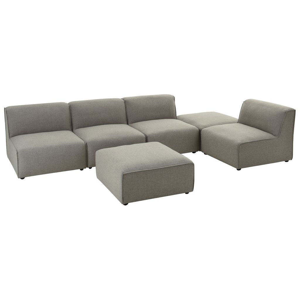 Canapé Textiles Bois Gris Foncé | Jily - Designix Canapés