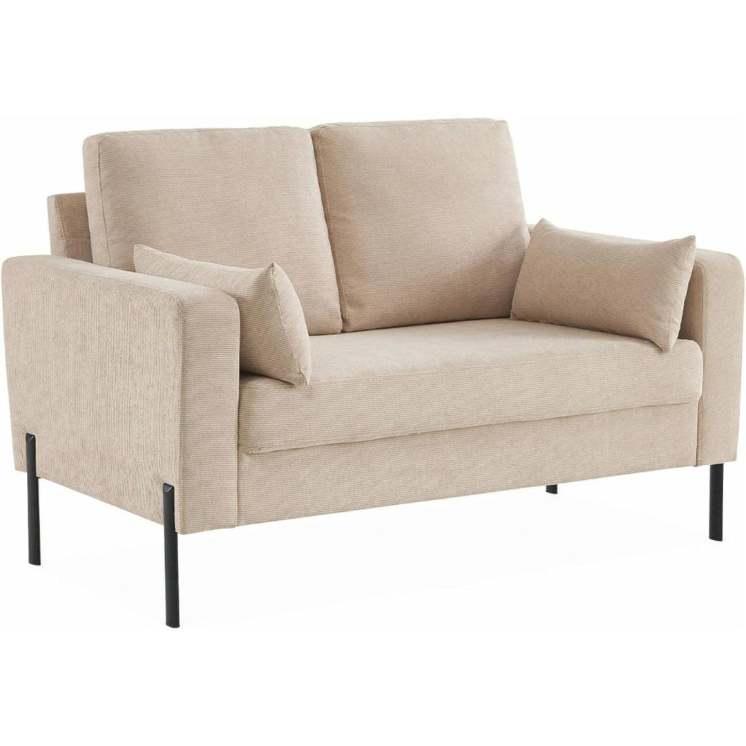 Canapé velours côtelé beige | Muse - Designix Fauteuil
