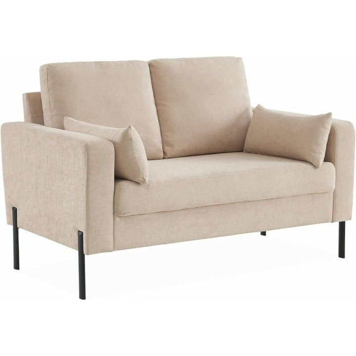 Canapé velours côtelé beige | Muse - Designix Fauteuil