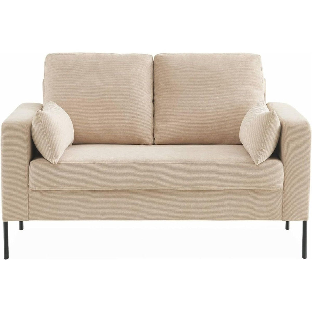 Canapé velours côtelé beige | Muse - Designix Fauteuil