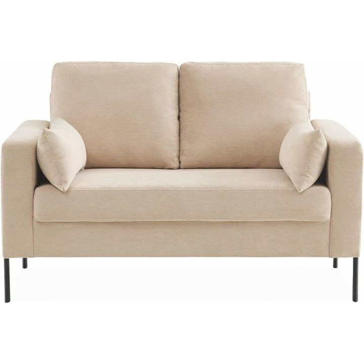 Canapé velours côtelé beige | Muse - Designix Fauteuil