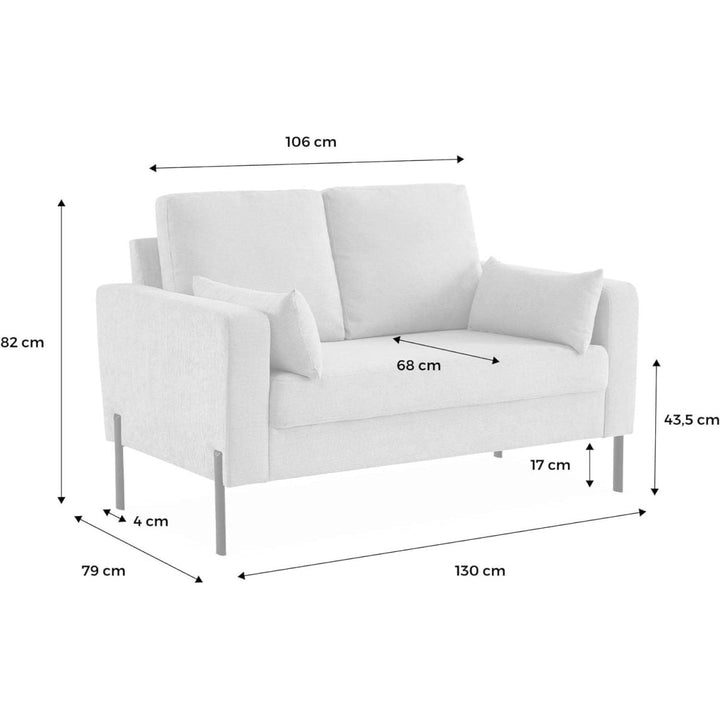 Canapé velours côtelé beige | Muse - Designix Fauteuil