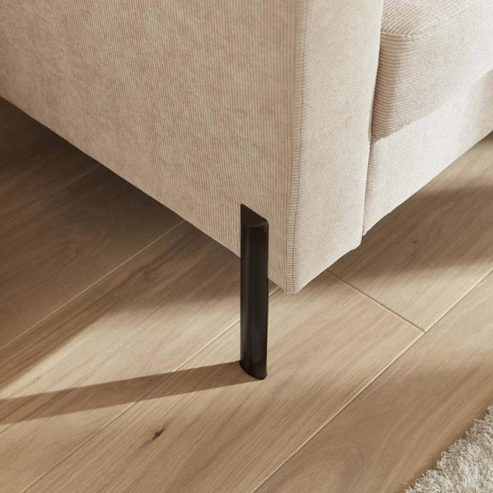 Canapé velours côtelé beige | Muse - Designix Fauteuil