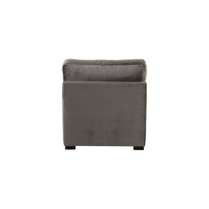 Canapé Velours Gris Élégant | Qyin - Designix Canapés